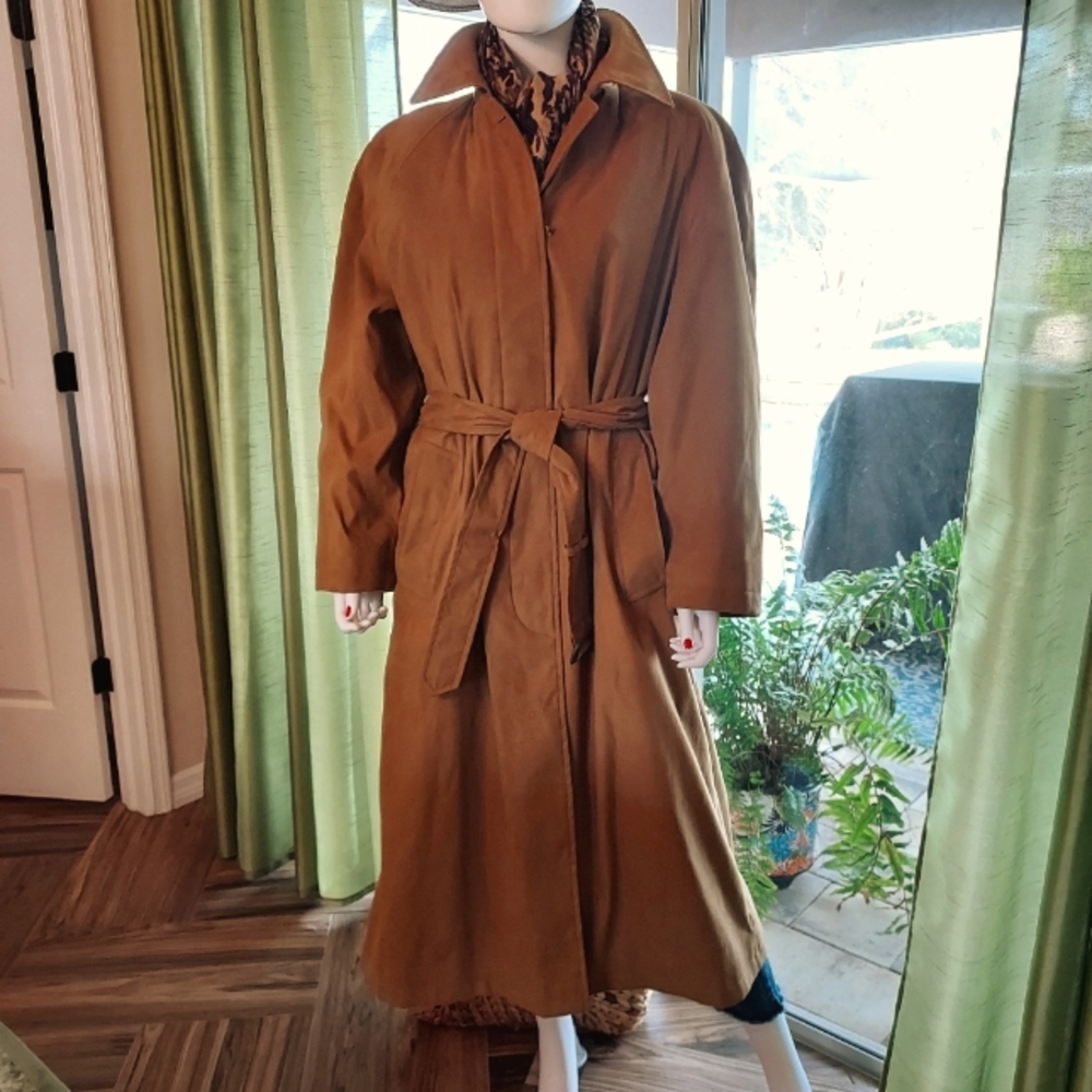Newport Harbour Ultra Suede Trenchcoat with Thermal Quilt Zip Removable Liner.